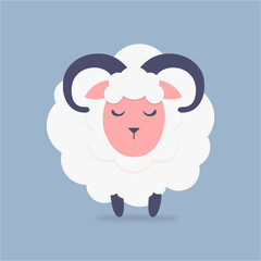vector cute sheep 