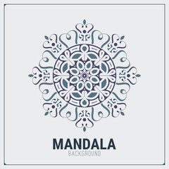 Mandala flat background design template