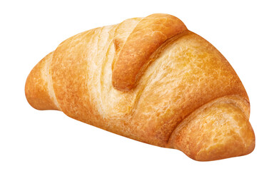 Delicious croissant cut out