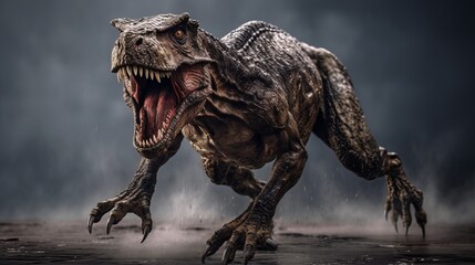 Fototapeta premium A Furious Tyrannosaurus Rex