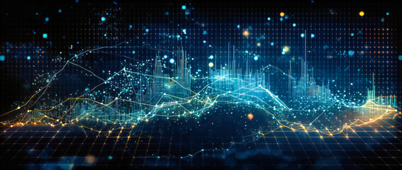 Obraz premium stock market data and graphs