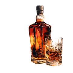 Rum on transparent Background, PNG, Generative AI
