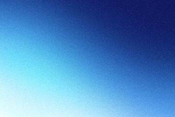 blue sky color gradation background with grain texture 