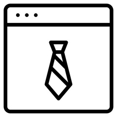 businessman tie line