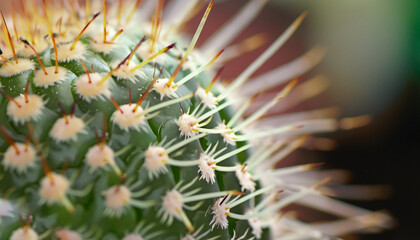 Naklejka na ściany i meble Cactus Macro Closeup