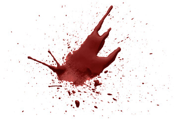 Blood drops cut out