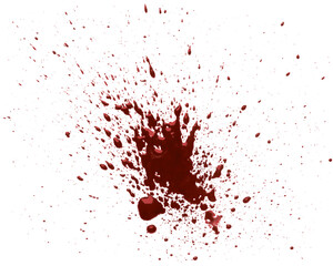 Blood drops cut out - obrazy, fototapety, plakaty