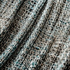 Timeless Fashion: Textured Fabric Background with Artistic Weave of Threads & Cloth. Generative AI