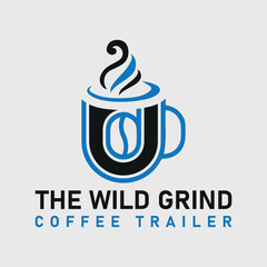 coffee cup icon logo design with vector.