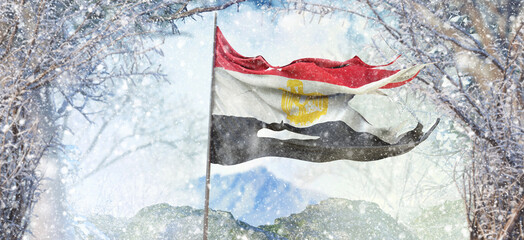  Egypt, Arab Republic of Egypt - Waving Flag