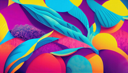 summer wallpaper illustration, abstract background