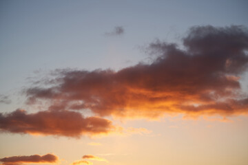 Beautiful natural sunset sky background