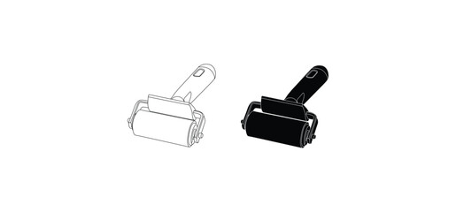 electric plug isolated on white background.Big Set of Working Tools Icon (Thin Line Version).Construction tool icon collection - vector illustration.Collage of repair tools on a white background. Sele