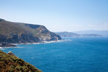 Fototapeta na wymiar Bares coastline landscape, Galicia, Spain