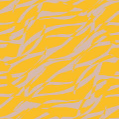 Vector Marble Texture Seamless. Ethnic Pattern. Swirls Bohemian Prints. Yellow Boho Design. Graphic Tile pattern. Grey Tie Dye Rug. Watercolor Texture. Ink Gradient Seamless.