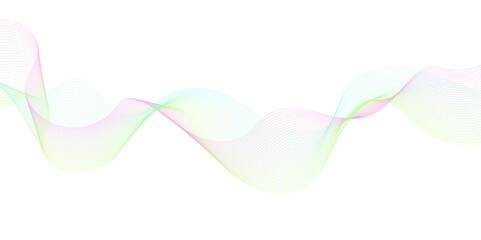 Abstract colorful glowing wave lines background. Blending gradient colors. Digital frequency track equalizer. Abstract frequency sound wave lines and technology curve lines background. 