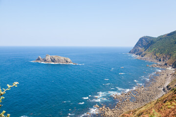 Gulf of Biscay view from cape Villano, Spain
