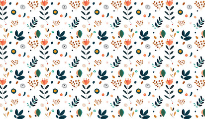 Modern Seamless Floral Pattern Vector Decoration for wall, textile, fashion, and fabrics printing	