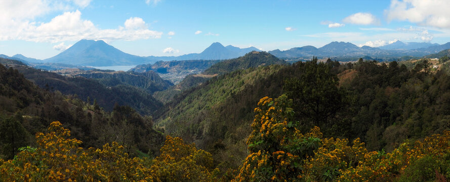 Panoramic view of Quezaltenango, Guatemala