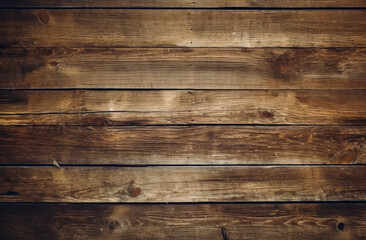 Naklejka premium Wooden planks as a wall background texture, in the style of dark brown, antique look of wooden plank seamless texture. Generative Ai.