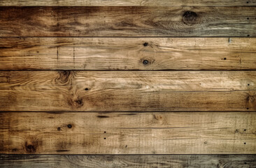 Naklejka premium Wooden planks as a wall background texture, in the style of dark brown, antique look of wooden plank seamless texture. Generative Ai.