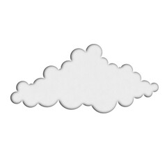 cloud in paper cut style