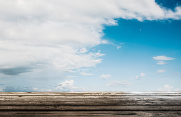 Fototapeta na wymiar Sky and clouds tropical panorama