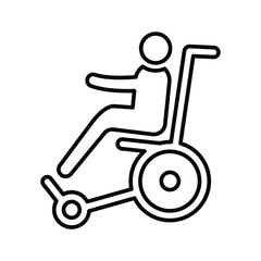 Accommodation, disability, reasonable icon. Line, outline symbol.