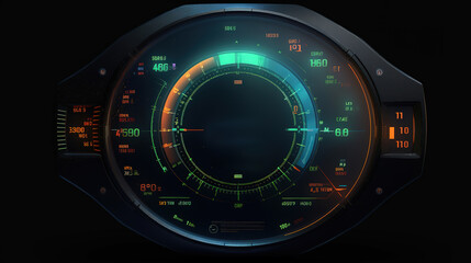 Hud, Bright color, ultra realistic. Generative ai