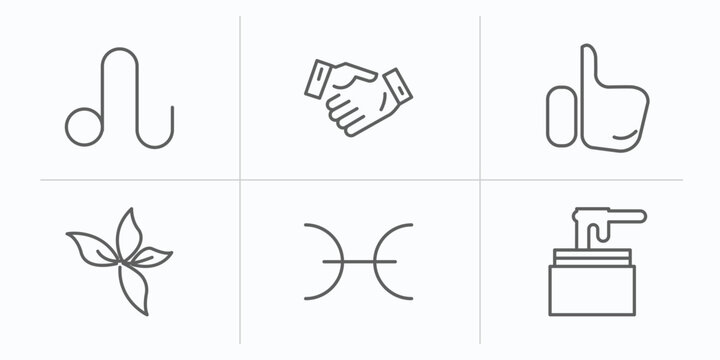 zodiac outline icons set. thin line icons such as leo, commitment, greatness, beauty, pisces, wax vector.