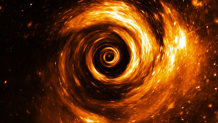 Solar storm effect abstract design