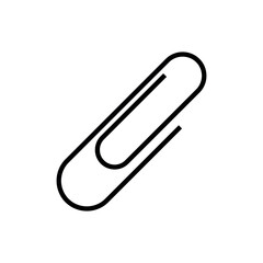 Simple Paperclip Icon Vector Template
