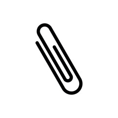 Simple Paperclip Icon Vector Template