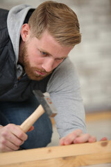 hammering man hammer nail