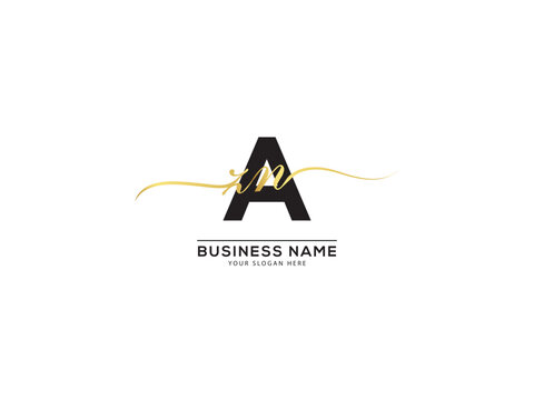 Modern Azn zan Signature Letter Logo, Creative azn Logo Letter Vector Stock