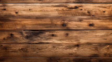 Naklejka premium Freshly sawn board. Top down view. Background. Generative AI technology.