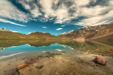 ChandraTal - lake and mountains