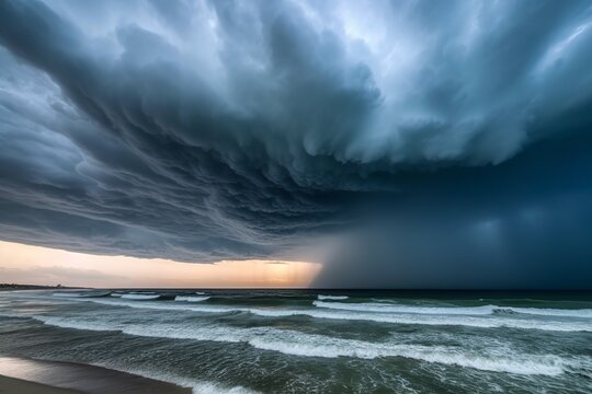 Magnificent Storm over the ocean