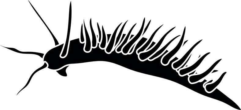 black sea slug silhouette clip art preview