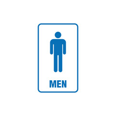 Toilet Restroom Sign Placard Vector Template