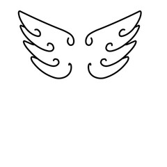 Angel wings icon