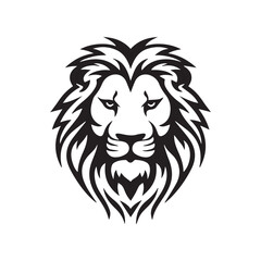 lion head mascot vector - obrazy, fototapety, plakaty