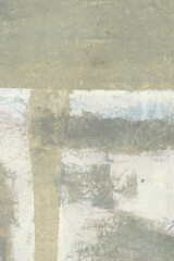 Hand painted real life abstract painting on board with extreme textures and a wide but subtle tonal range.