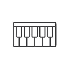 Piano Keyboard Icon - Musical Instrument Icon