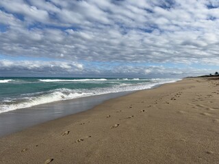 beach in the morning