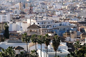 view of the city Malaga, Spain