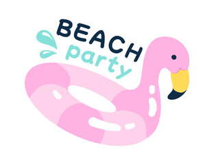 Inflatable Unicorn Beach Badge