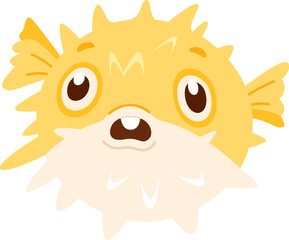 Porcupinefish Sea Character