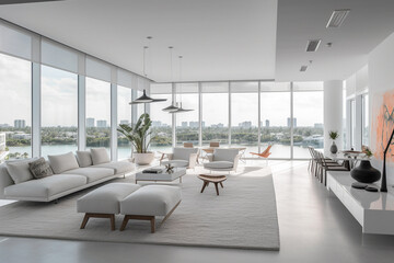 A large open living space in South Florida  