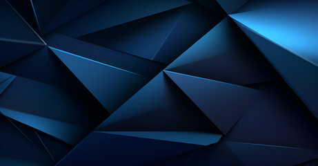 Obraz na płótnie Canvas Dark blue modern background for design. Geometric shape. Triangles, diagonal lines. Gradient. Abstract. Shape envelope